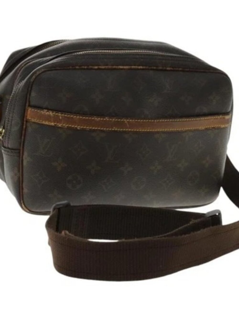 LOUIS VUITTON Monogram Reporter PM Shoulder Bag M45254 LV Auth bs18866